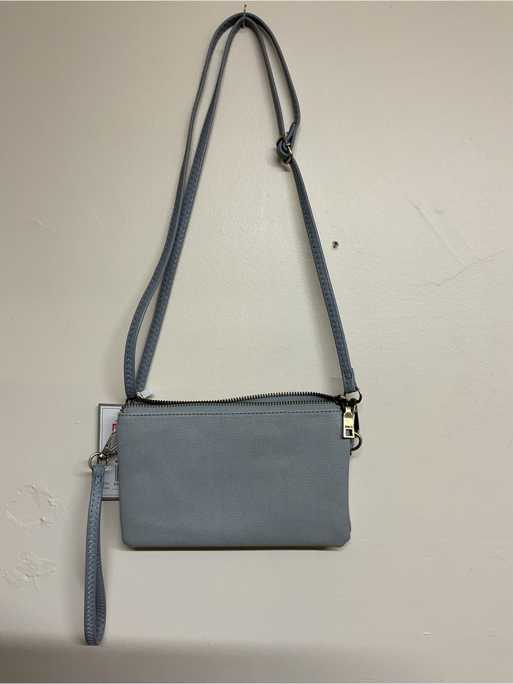 Women’s Crossbody Wristlet Bag - Dusty Blue